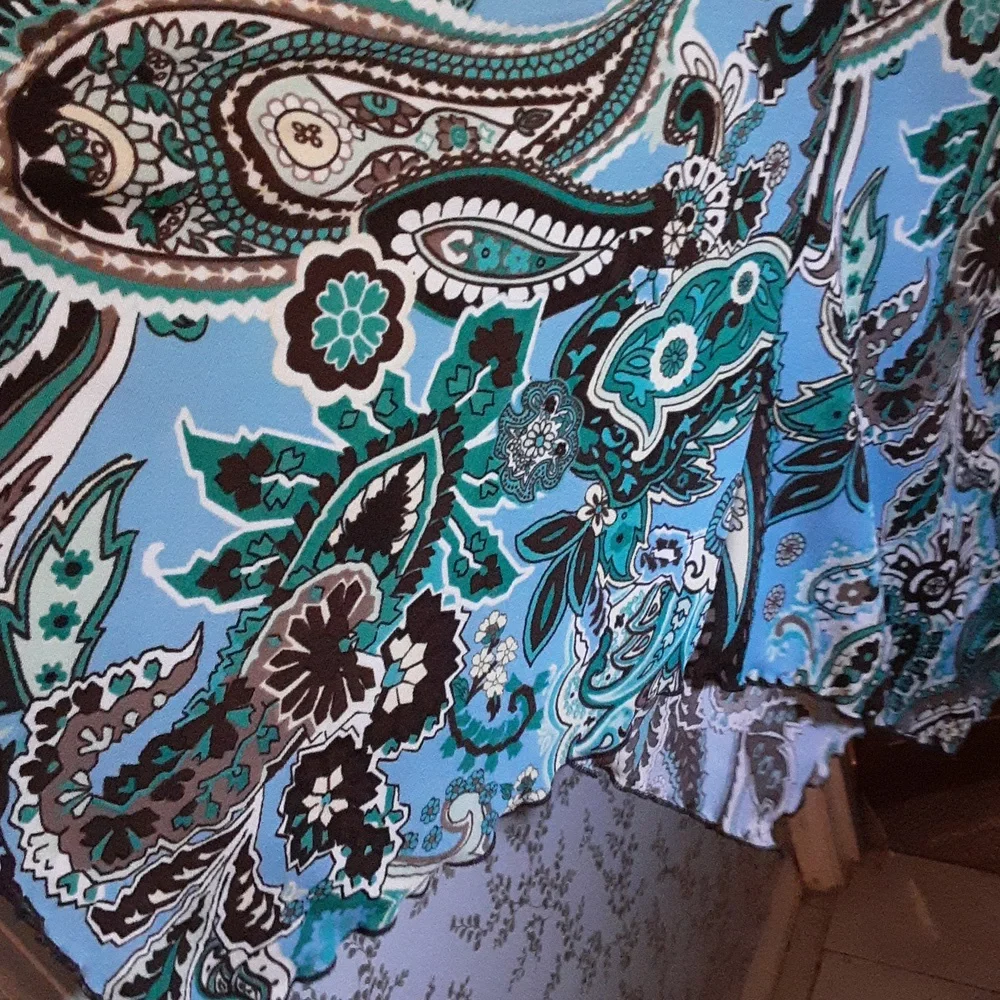 🎆 NEW listing!!beautiful print asymmetric hem Dress. - Picture 5 of 8